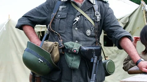 Historical reconstruction second world war. Stock Footage 65762576