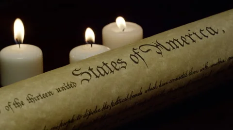 Historical Recreation - USA Declaration of Independence Stock-Footage 60764344