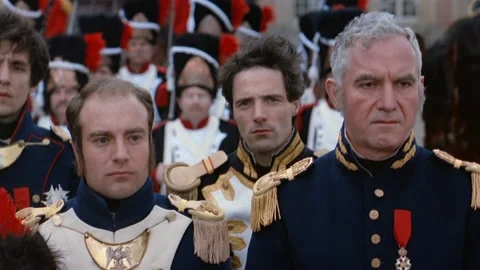 Historical reenactment of Napolean and his troops, Paris, France. Stock Footage 163173981