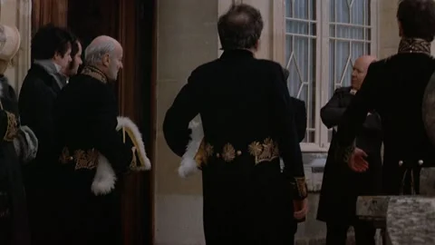 Historical reenactment of Napolean and his troops, Paris, France. Stock Footage 163174018