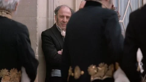 Historical reenactment of Napolean and his troops, Paris, France. Stock Footage 163174023
