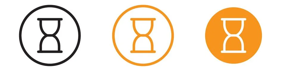 Historical Sand Clock Icon for Time Measurement and Antiquity Graphics Perf.. 스톡 일러스트