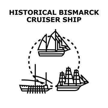 Historical ships developing evolution concept Stock Illustration