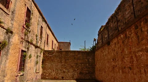 Historical Sinop Prison was a state prison situated in the inside of the Sinop F Stock Footage 64381587