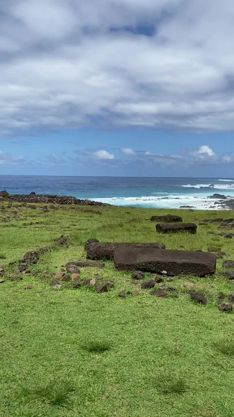 Historical site in Easter Island Vídeos de archivo 342838394