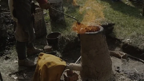 Historical smelter Stock Footage 94874458