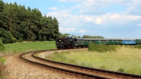 Historical steam train Stock Footage 40751597