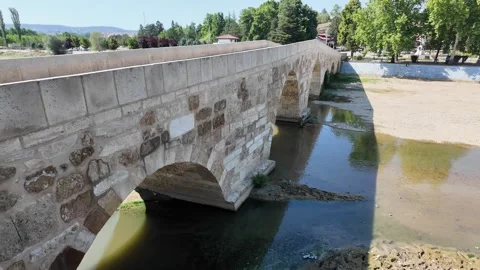 The Historical Stone Bridge in Taskopru, Kastamonu Stock Footage 314070369