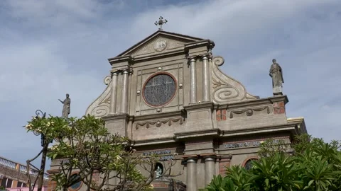 Historical structure is uniquely made of coral stones, showcasing centuries-old Видео 337408924