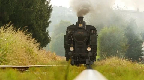 Historical transportation background. steam engine locomotive train Stock Footage 43558628