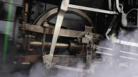 Historical transportation background. steam engine locomotive train 動画素材 43618893