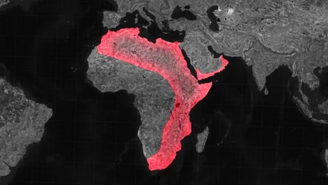 Historical World Map Timeline  123,000 BC, Homo heidelbergensis map animation Stock Footage 323969970