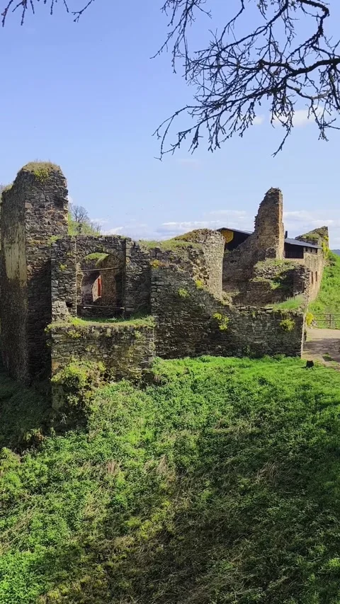 Historie ruins of the castle. Stock Footage 272166331
