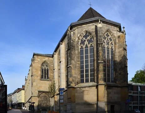 Historische Kirche in der Altstadt von Aachen, Nordrhein - Westfalen Histo... Stock Photos