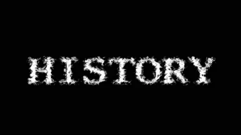 History cloud text effect black isolated background Stock Footage 138721977