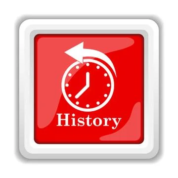History icon. internet button on white background.. Stock Illustration