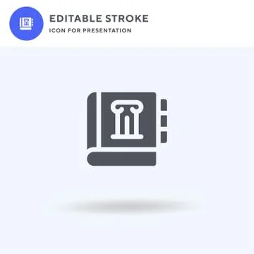 History icon vector, filled flat sign, solid pictogram isolated on white, log Stock Illustration