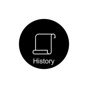 History icon vector Stock Illustration