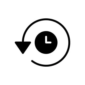 History icon vector illustration. recent event history sign and symbol Stock Illustration