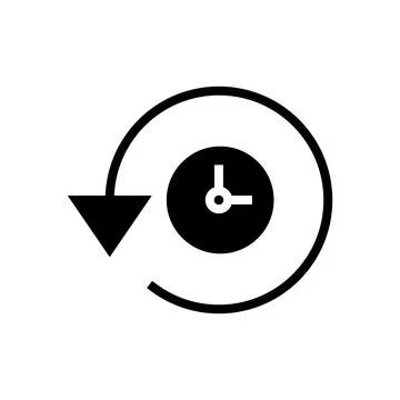 History icon vector illustration. recent event history sign and symbol 스톡 일러스트