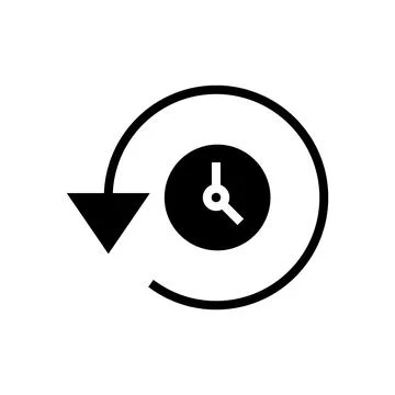 History icon vector illustration. recent event history sign and symbol Illustrazione stock