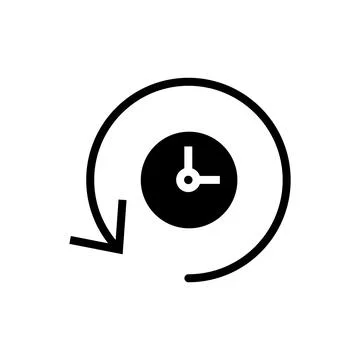 History icon vector illustration. recent event history sign and symbol Illustrazione stock