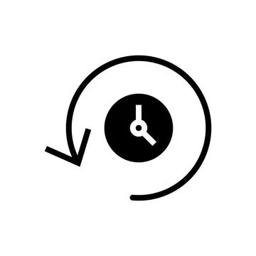 History icon vector illustration. recent event history sign and symbol Illustrazione stock