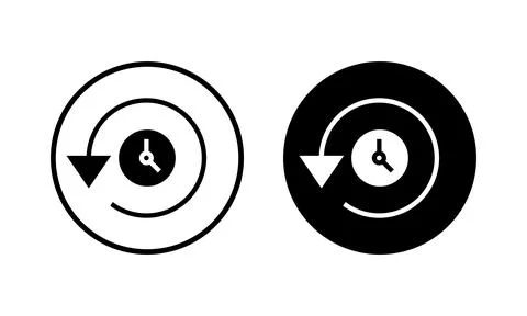 History icon vector illustration. recent event history sign and symbol Illustrazione stock