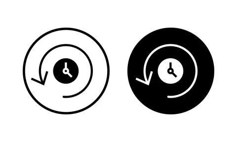 History icon vector illustration. recent event history sign and symbol Illustrazione stock