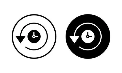 History icon vector illustration. recent event history sign and symbol Illustrazione stock