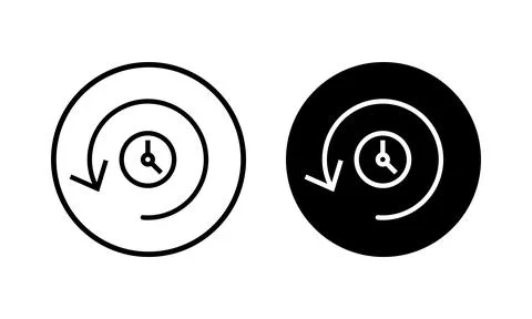 History icon vector illustration. recent event history sign and symbol Illustrazione stock