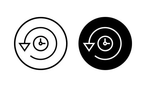 History icon vector illustration. recent event history sign and symbol Illustrazione stock