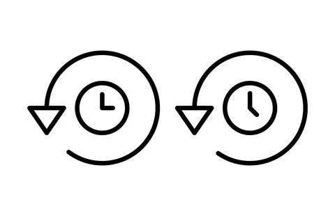 History icon vector illustration. recent event history sign and symbol 스톡 일러스트