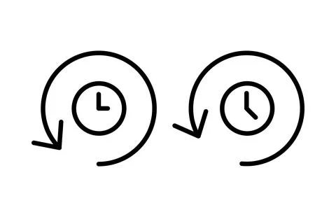 History icon vector illustration. recent event history sign and symbol 스톡 일러스트