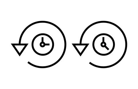 History icon vector illustration. recent event history sign and symbol 스톡 일러스트