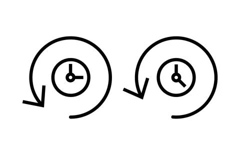 History icon vector illustration. recent event history sign and symbol 스톡 일러스트