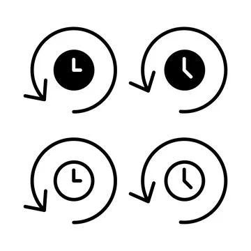 History icon vector illustration. recent event history sign and symbol イラスト素材