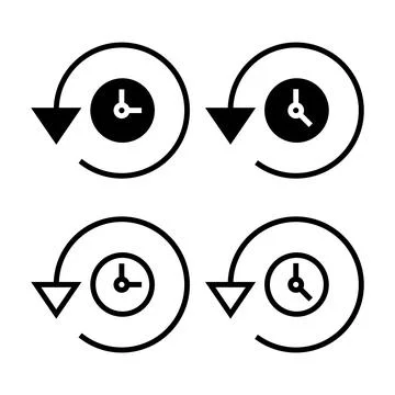 History icon vector illustration. recent event history sign and symbol イラスト素材