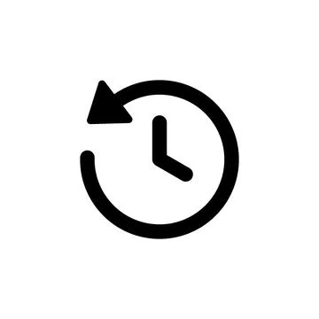 History icon vector. recent event history Stock Illustration