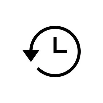 History icon vector. recent event history Stock Illustration
