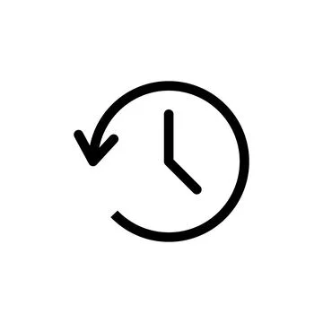 History icon vector. recent event history Stock Illustration