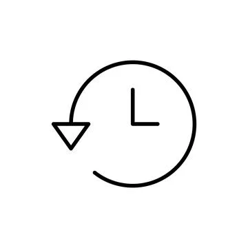 History icon vector. recent event history Stock Illustration