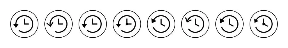 History icon vector. recent event history sign and symbol Illustrazione stock