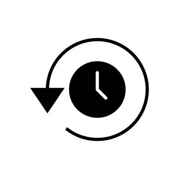 History icon vector. recent event history sign and symbol Stock Illustration
