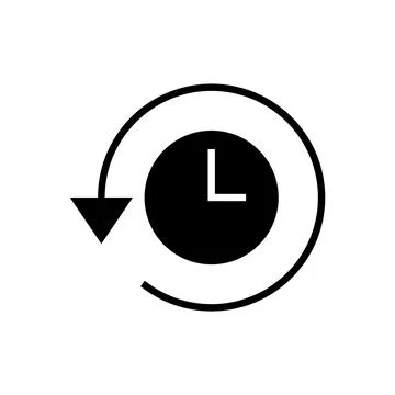 History icon vector. recent event history sign and symbol Stock Illustration