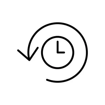 History icon vector. recent event history sign and symbol Stock Illustration