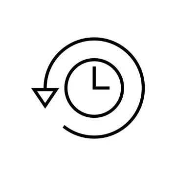 History icon vector. recent event history sign and symbol 스톡 일러스트