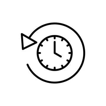 History icon vector. recent event history sign and symbol 스톡 일러스트