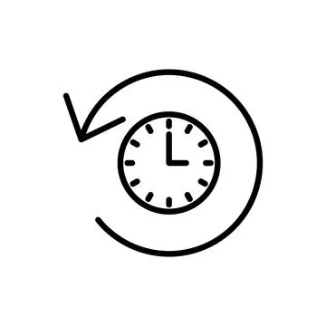 History icon vector. recent event history sign and symbol Illustrazione stock