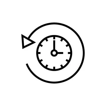 History icon vector. recent event history sign and symbol Illustrazione stock